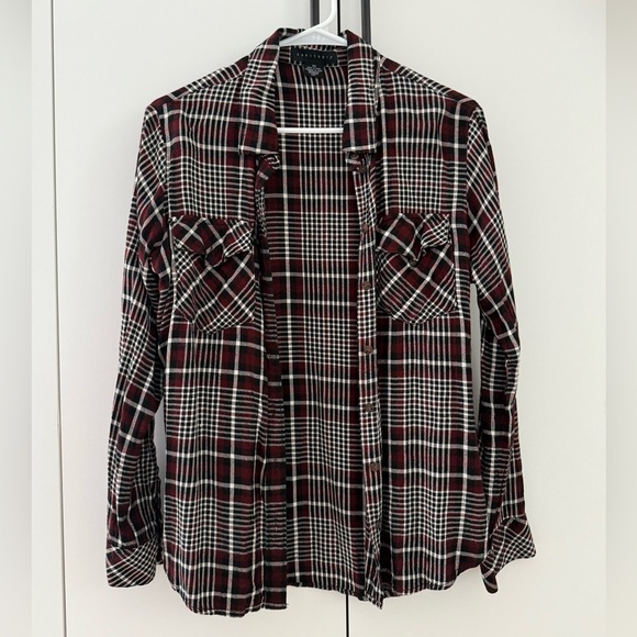 Sanctuary New Generation Boyfriend Flannel Shirt - Womens XS - Picture 1 of 3